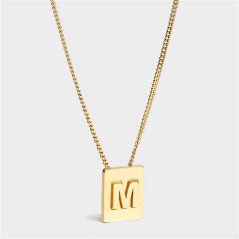 celine m necklace